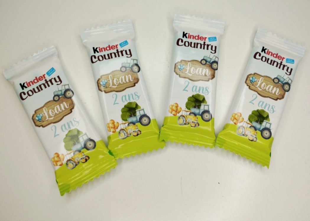 Kinder country personnalisé (x2)
