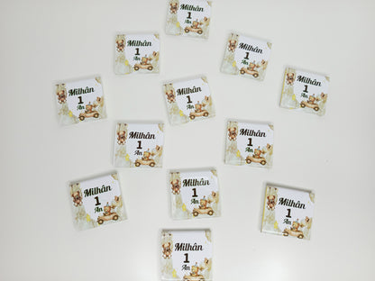 Chocolats personnalisés (X2), mariage , Fille, Garçon, Baptême Naissance, Fête, Offrir Cadeau, Confiserie personnalisé, thème au choix