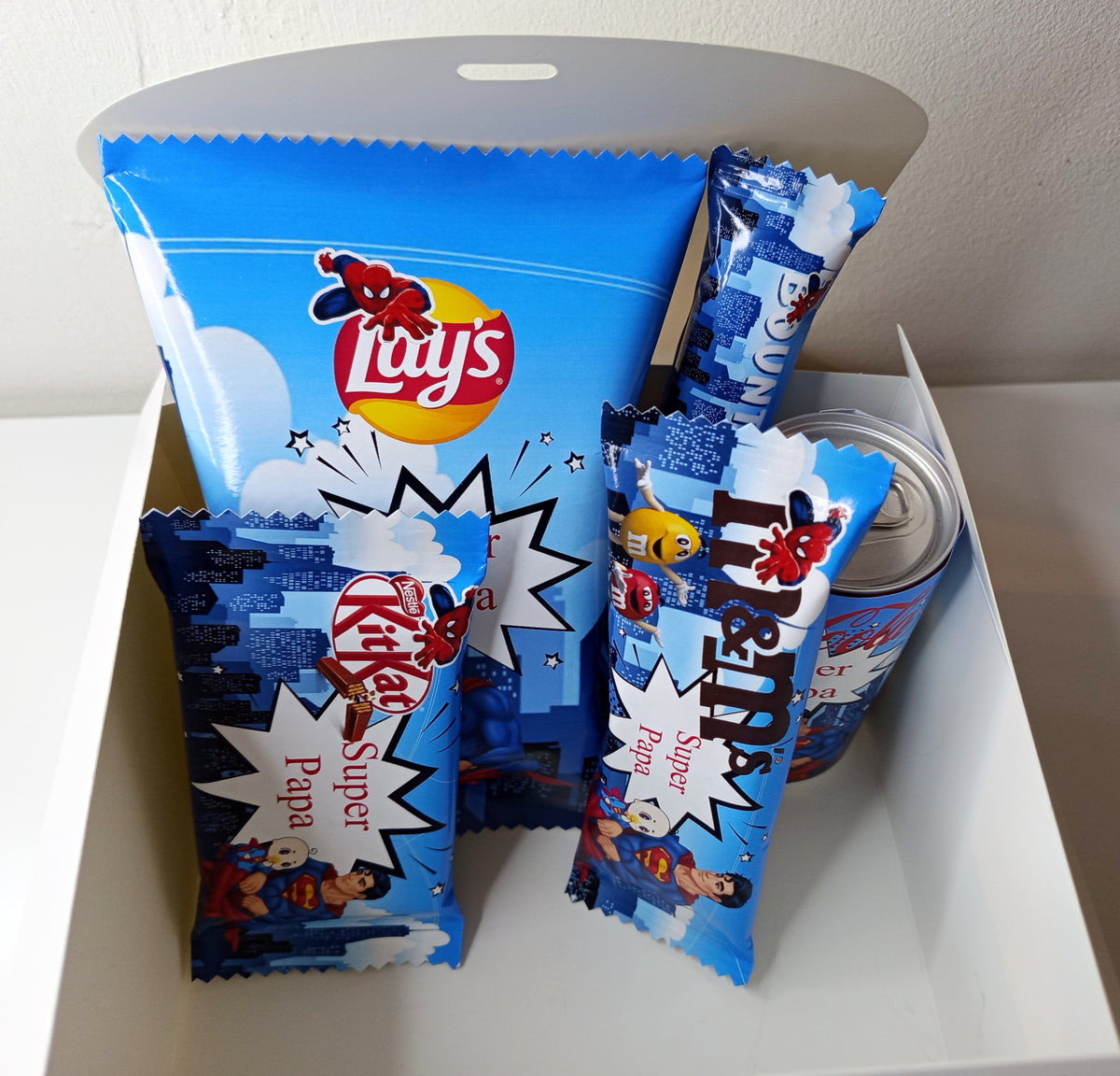 Box gourmande futur papa personnalisée