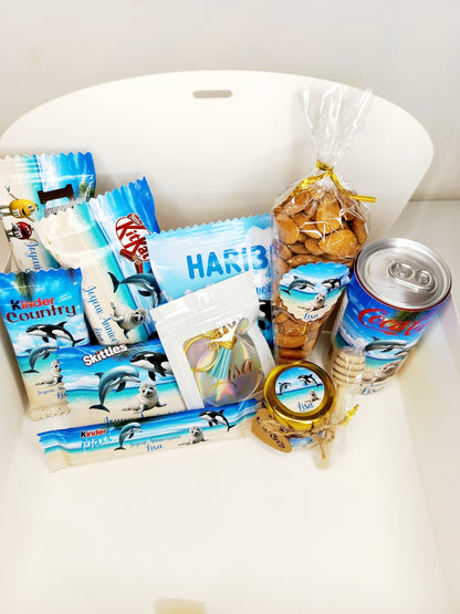 Box gourmande anniversaire personnalisée à offrir (X 10 articles),