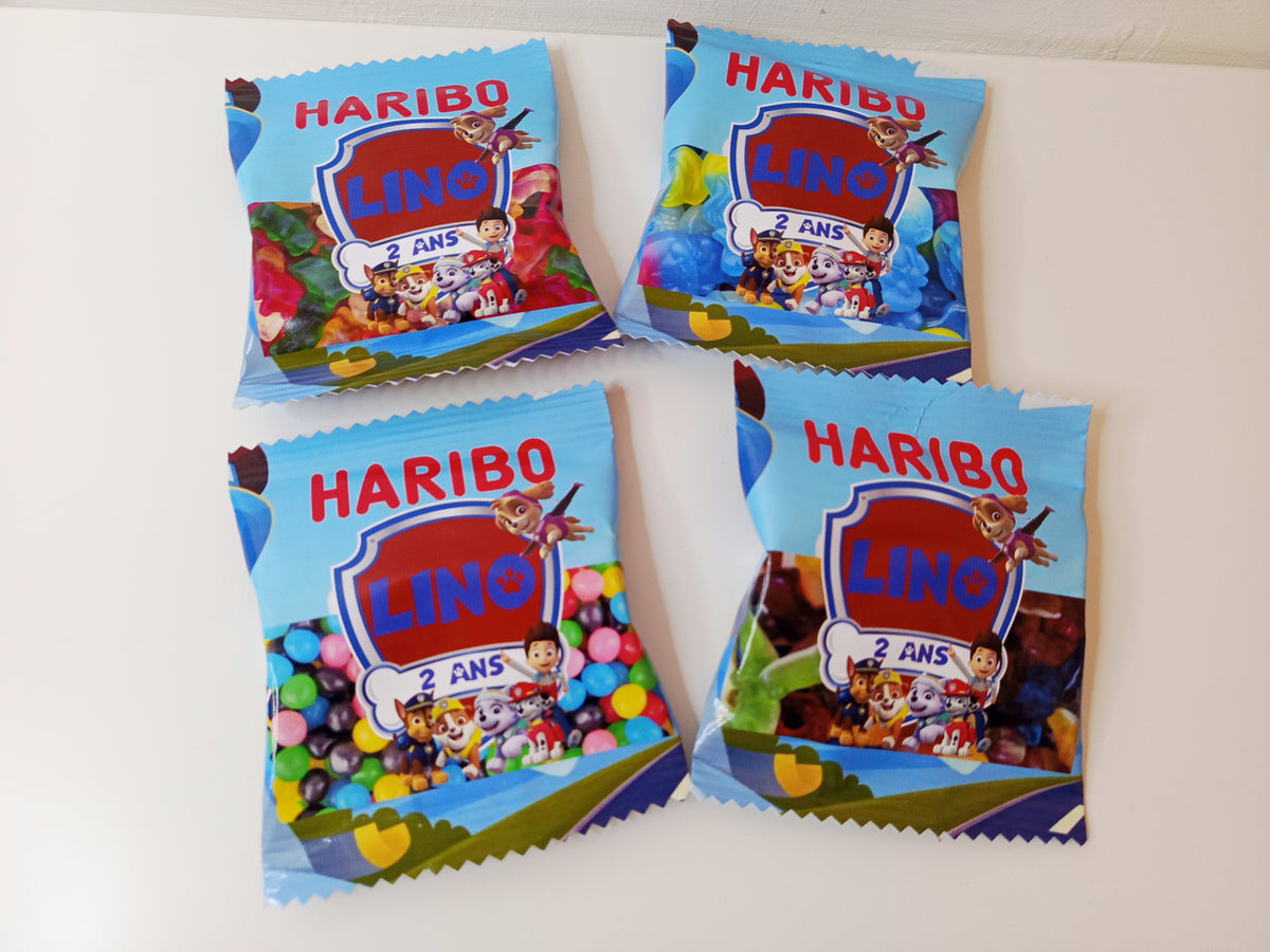 Mini sachet d'haribo personnalisé