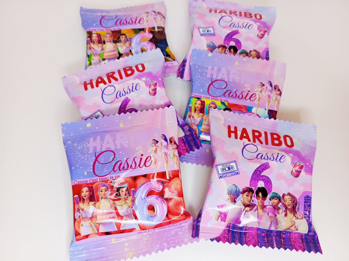 Mini sachet d'haribo personnalisé