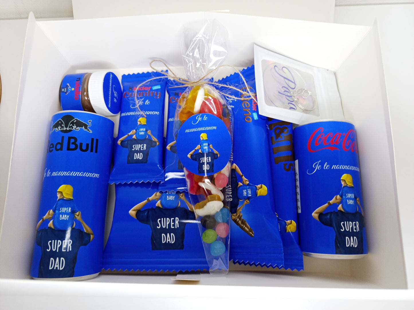 Box gourmande futur papa personnalisée