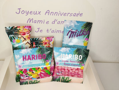 Box gourmande anniversaire personnalisée à offrir (X 10 articles),