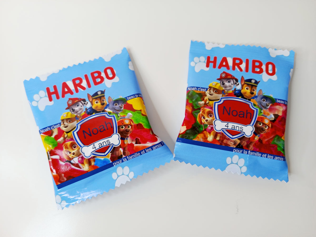 Mini sachet d'haribo personnalisé