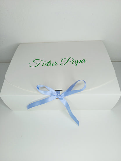 Box gourmande futur papa personnalisée
