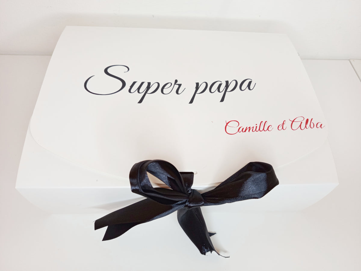 Box gourmande futur papa personnalisée