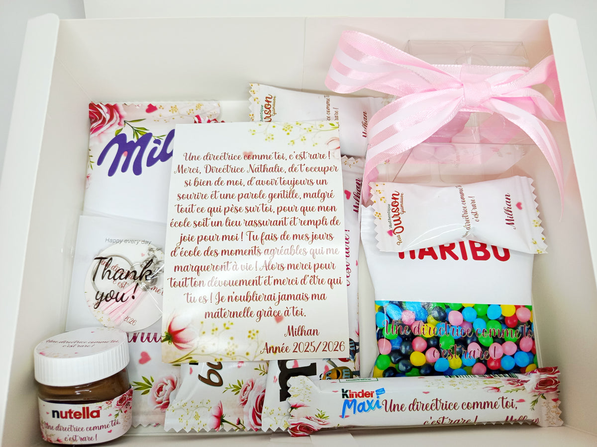 Box gourmande pour maître, maitresse,nounou