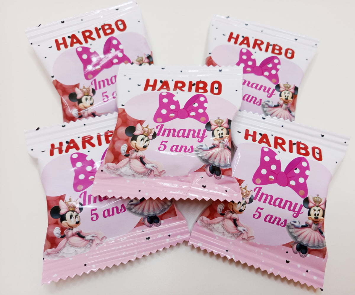 Mini sachet d'haribo personnalisé